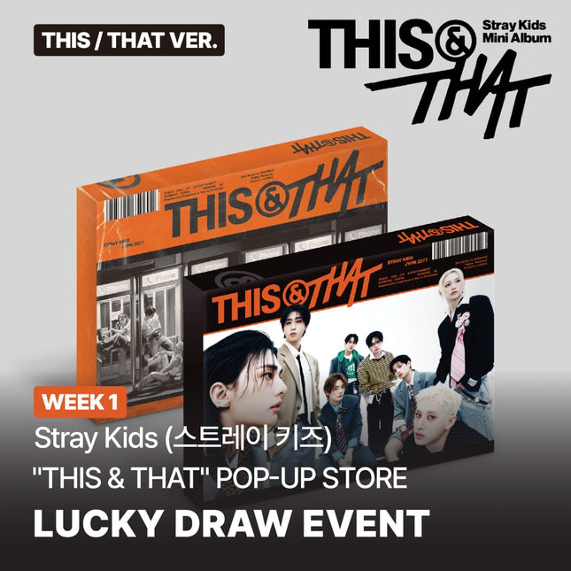 STRAY KIDS - THIS & THAT 10TH MINI ALBUM POP UP STORE SOUNDWAVE WEEK 1 LUCKY DRAW EVENT STANDARD RANDOM - COKODIVE