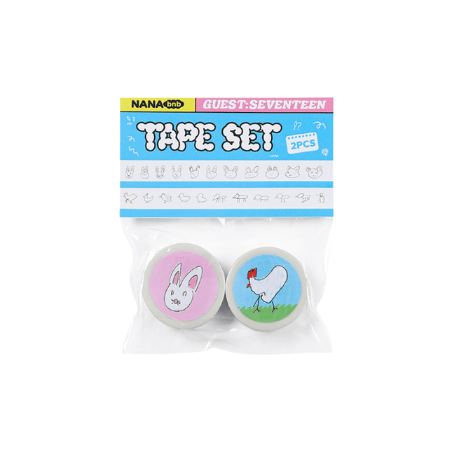 SEVENTEEN - NANA BNB WITH SEVENTEEN OFFICIAL MD TAPE SET (2 PCS) - COKODIVE