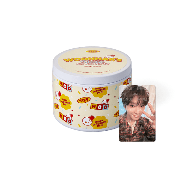 BOYNEXTDOOR - WOONHAK'S DOUBLE THE FUN PARTY TIN CANDLE - COKODIVE