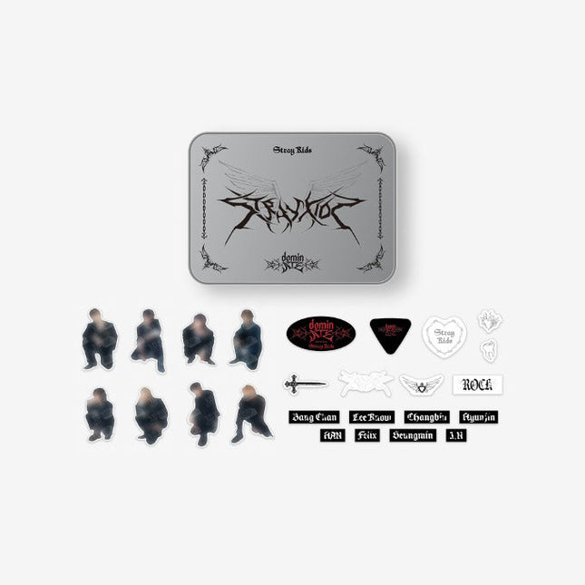 STRAY KIDS - dominATE SEOUL WORLD TOUR OFFICIAL MD TIN CASE RESUABLE STICKER PACK - COKODIVE