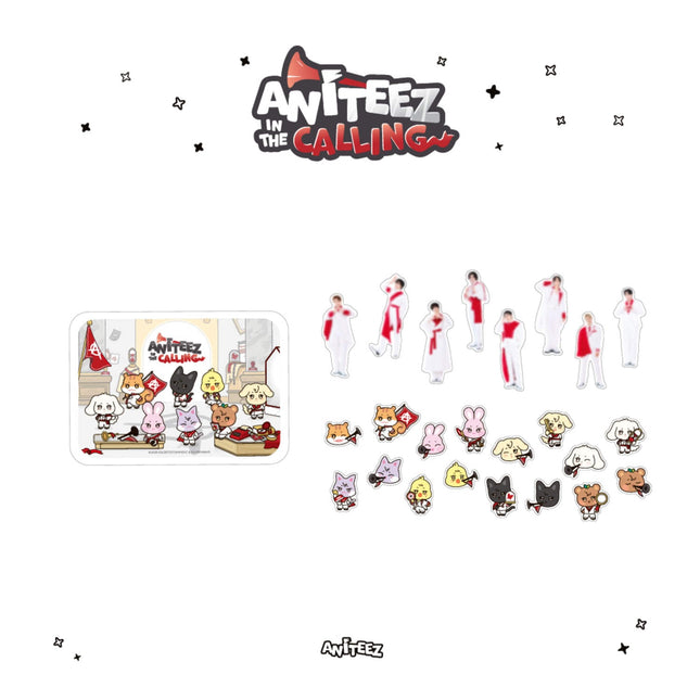 ATEEZ - ANITEEZ IN THE CALLING POP UP OFFICIAL MD TIN CASE STICKER SET - COKODIVE