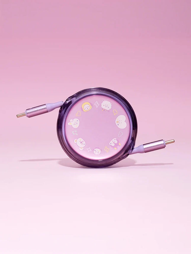 BT21 - COSMIC TRAVEL COLLECTION 100W RETACTABLE USB-C CABLE (THE JOURNEY 90CM) - COKODIVE