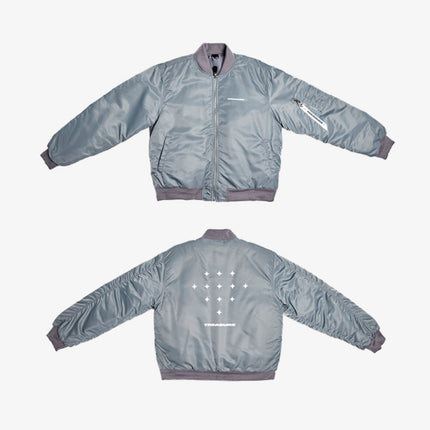 Weverse Shop MA-1 TEAM JACKET (GREY) / M size TREASURE - JIKJIN OFFICIAL MD