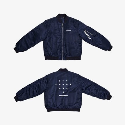 Weverse Shop MA-1 TEAM JACKET (NAVY) / M size TREASURE - JIKJIN OFFICIAL MD