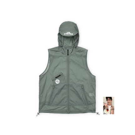 BTS J-HOPE - HOPE ON THE STAGE FINAL OFFICIAL MD WIND VEST (GRAY) - COKODIVE