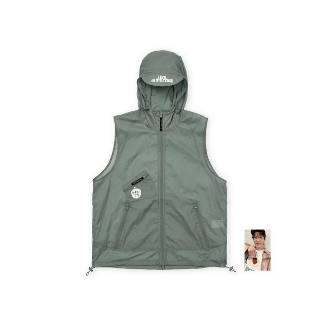BTS J-HOPE - HOPE ON THE STAGE FINAL OFFICIAL MD WIND VEST (GRAY) - COKODIVE